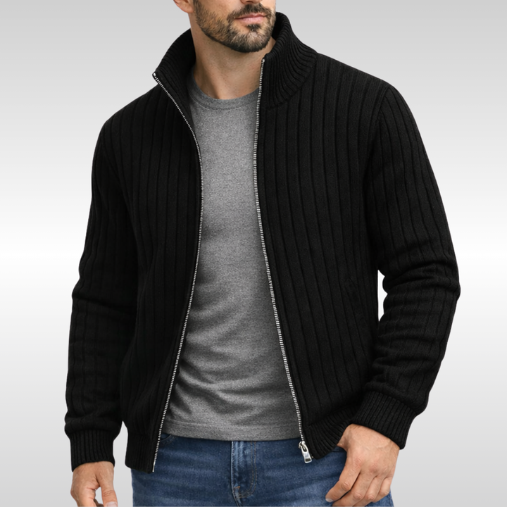 Bryan | Classic Zip-Front Ribbed Jacket