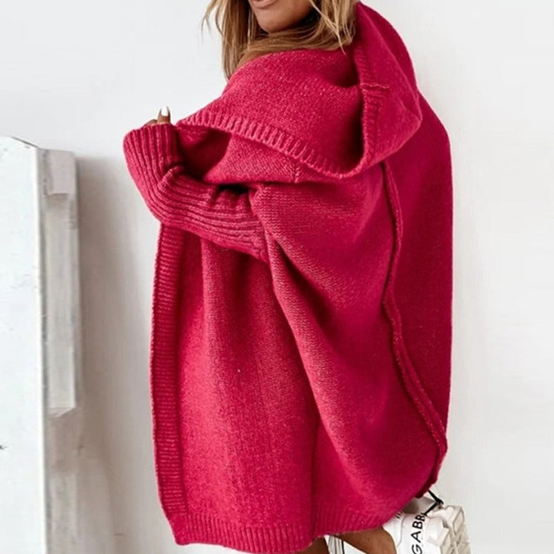 Harper | Soft Flowing Hooded Knit Cardigan