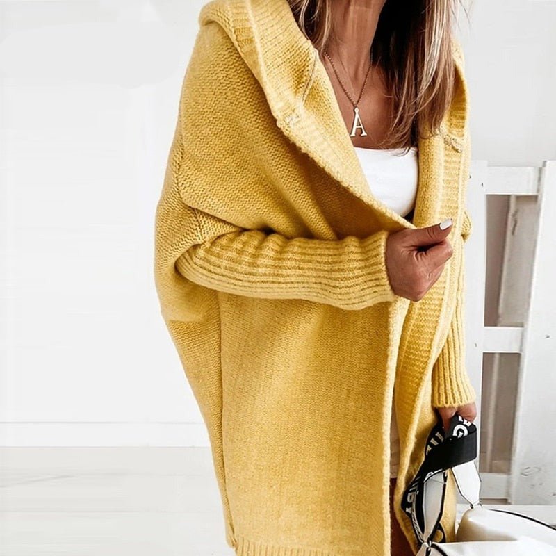 Harper | Soft Flowing Hooded Knit Cardigan