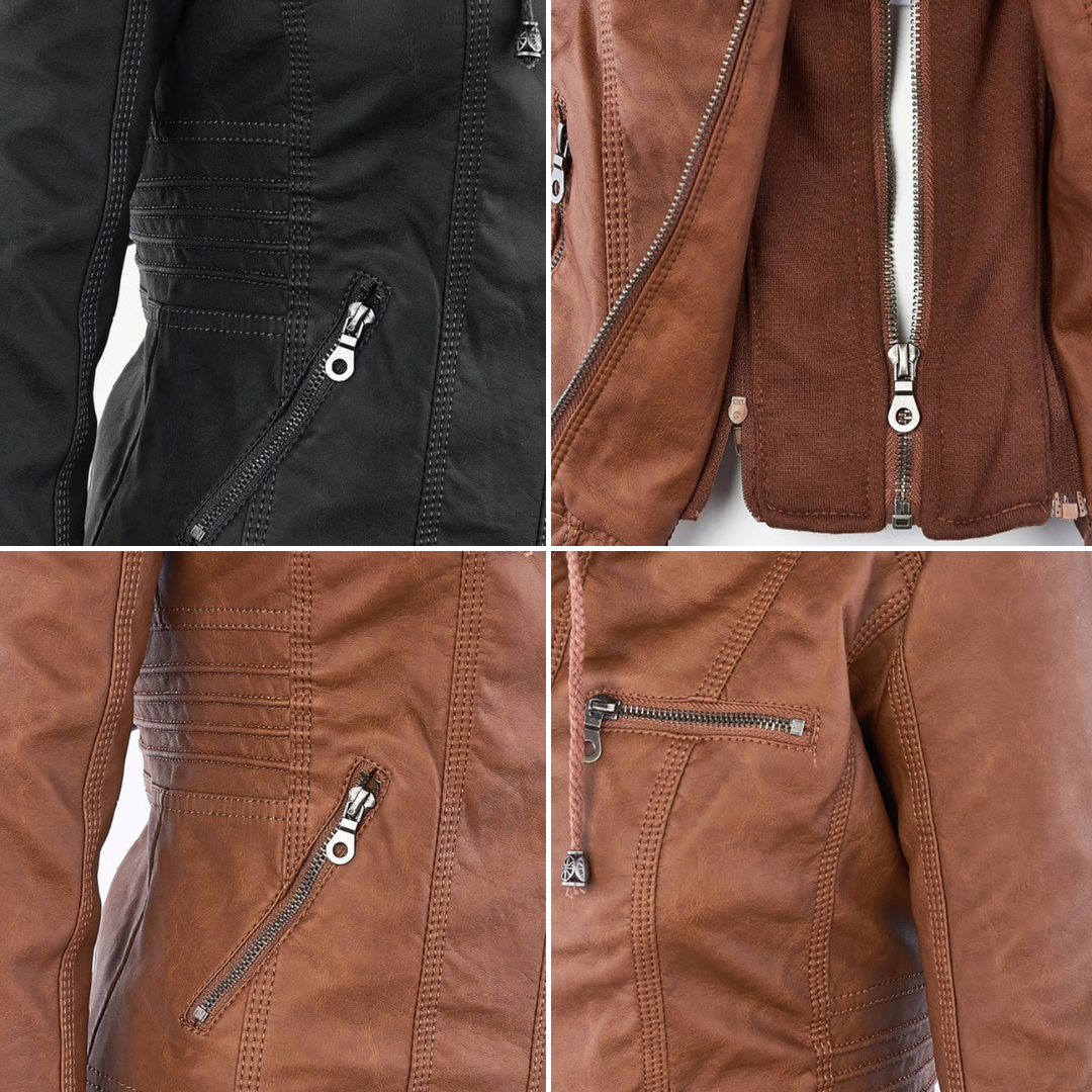 Elena | Timeless Chic Leather-Look Jacket
