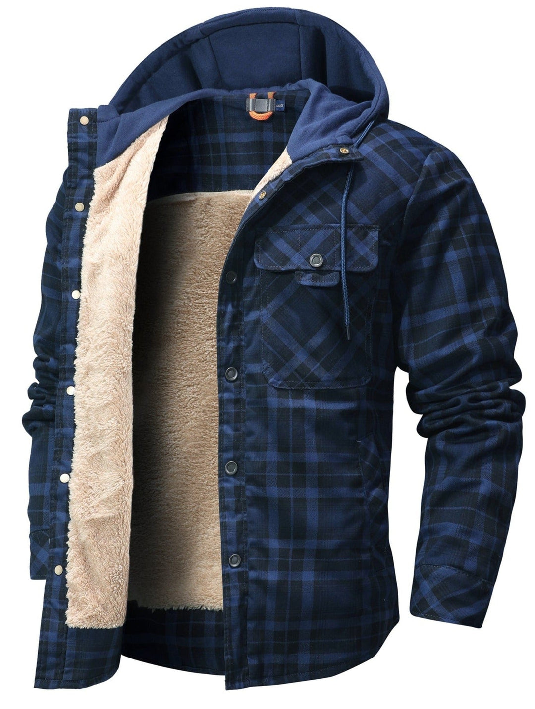 Caleb | Rugged Hooded Plaid Jacket