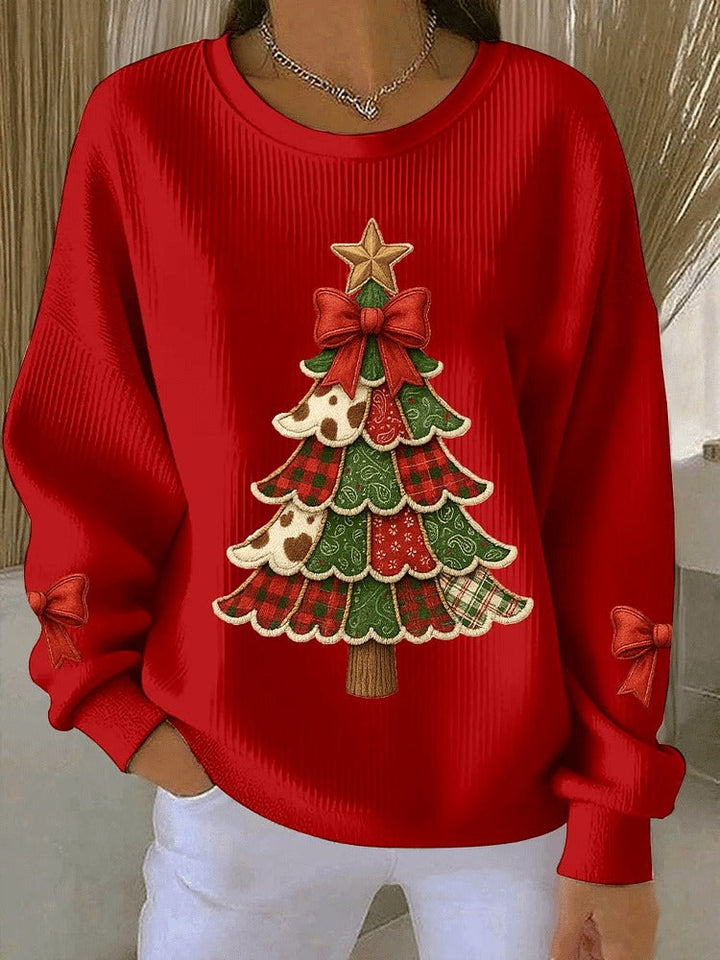 Penelope | Festive Tree Knit Sweater
