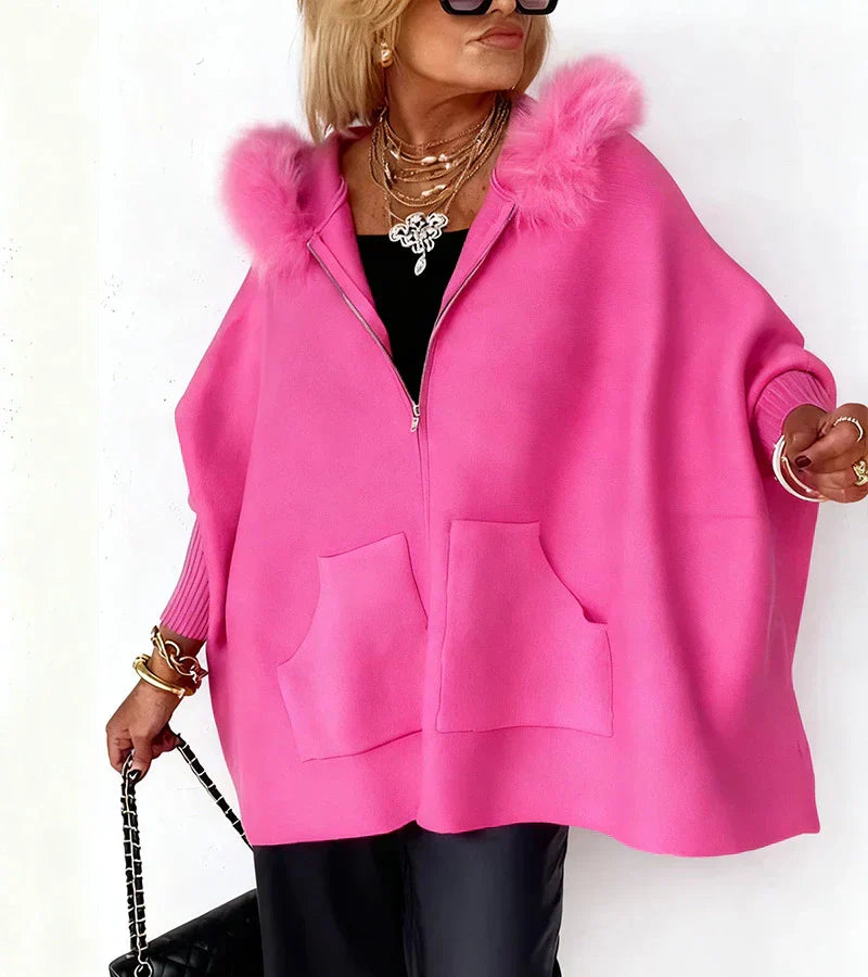 Leighton | Elegant Cozy Hooded Coat