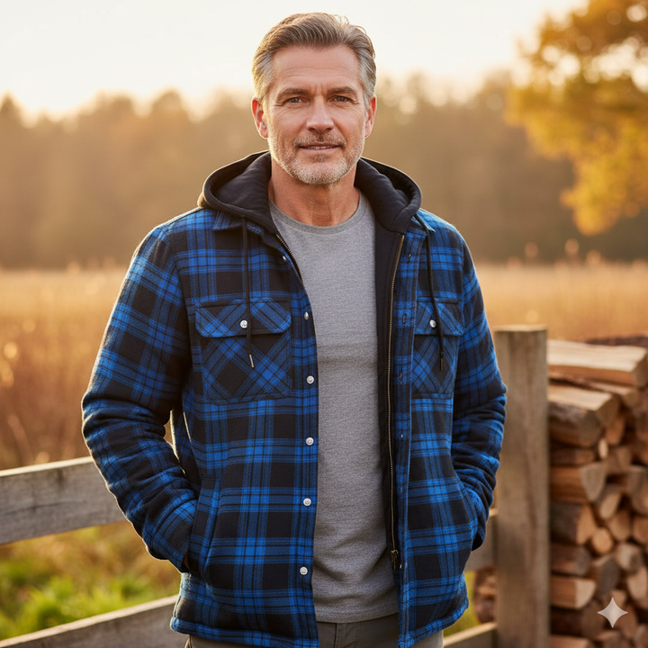 Hudson | Heritage Check Wool-Blend Coat