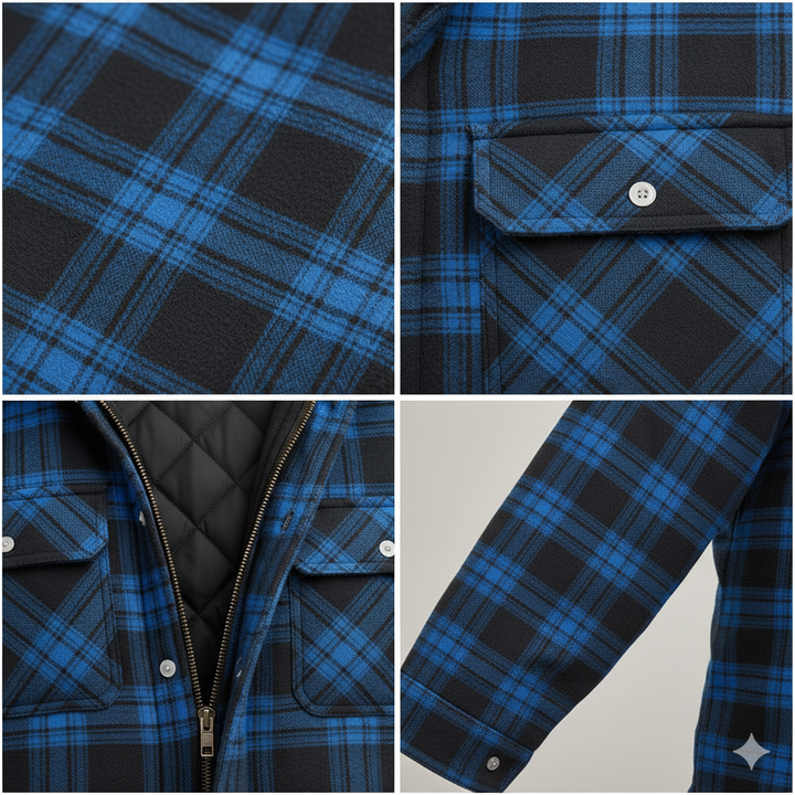 Hudson | Heritage Check Wool-Blend Coat