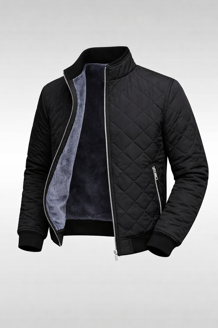 Hayes | Elegant Quilted Zip-Front Jacket