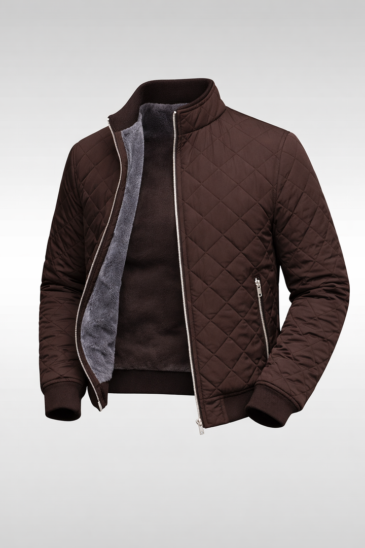 Hayes | Elegant Quilted Zip-Front Jacket