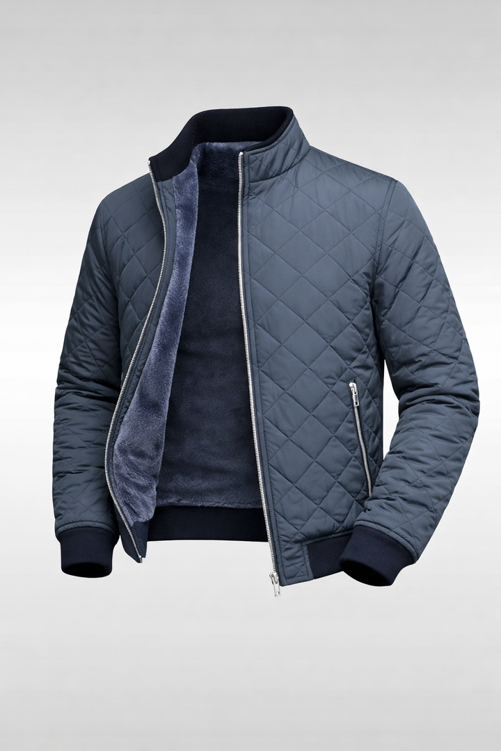 Hayes | Elegant Quilted Zip-Front Jacket