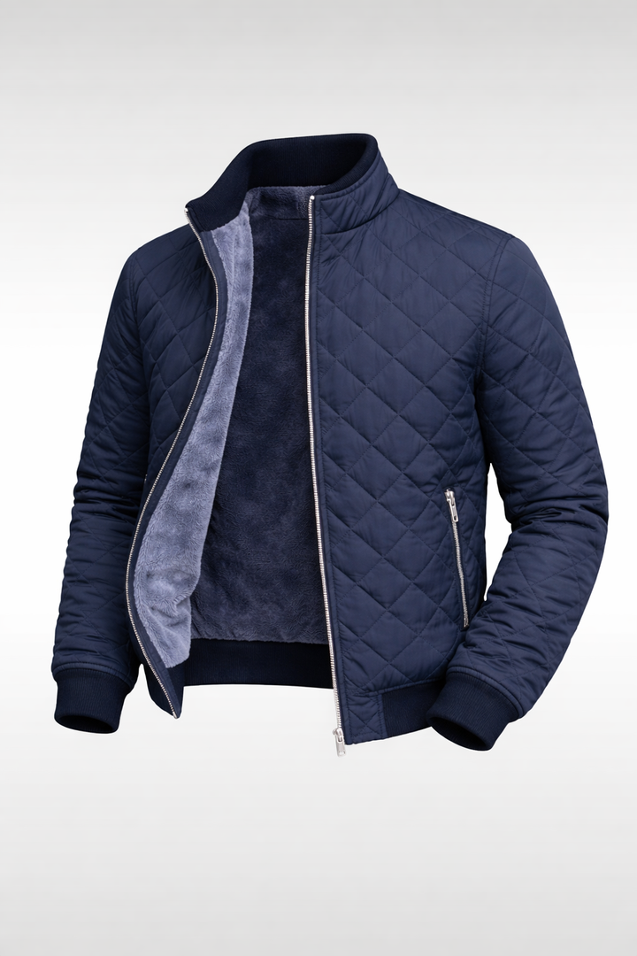 Hayes | Elegant Quilted Zip-Front Jacket