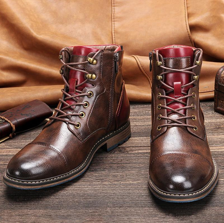 Lucas | Classic Lace-Up Oxford Ankle Boots