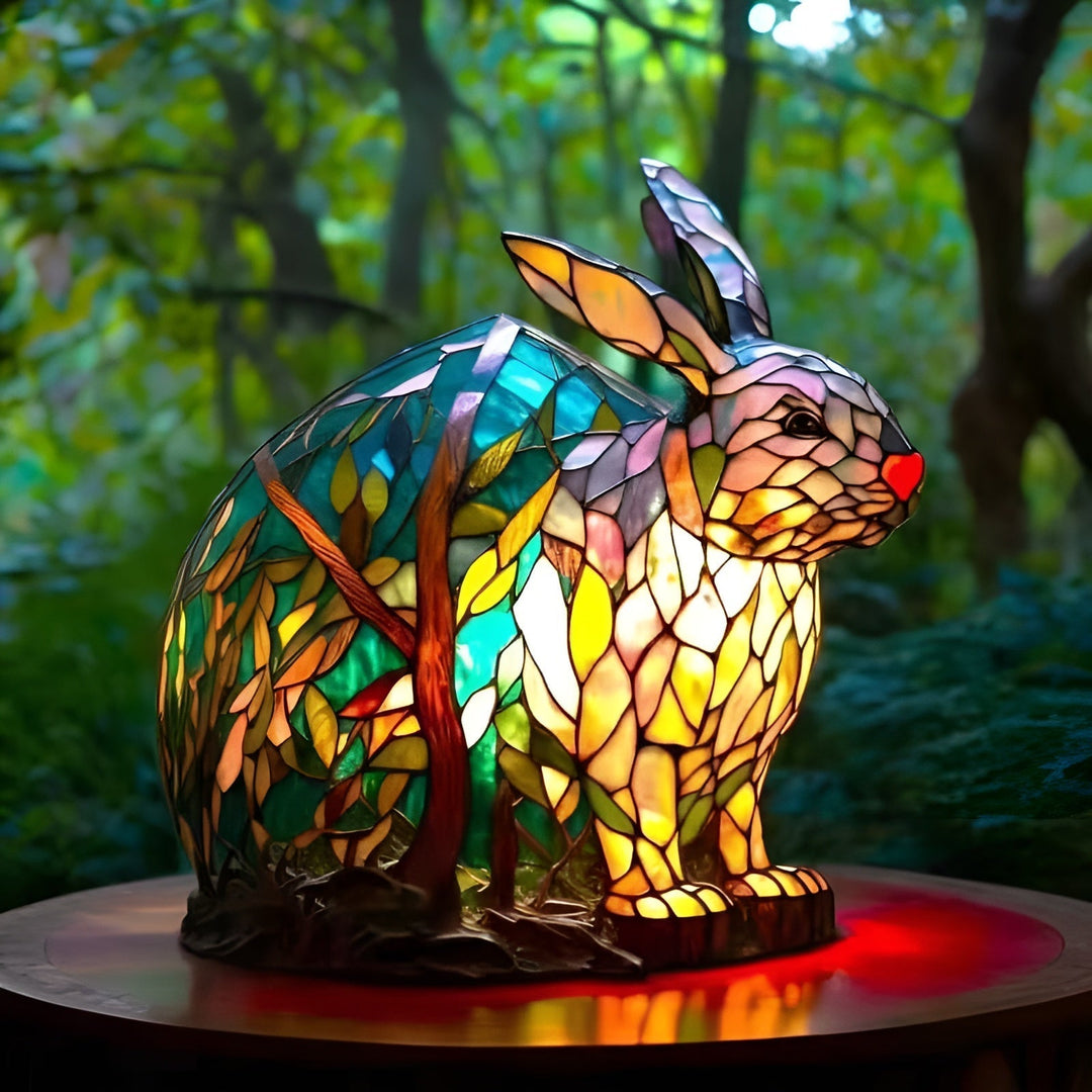 Forest | Whimsical Color Bunny Lamp