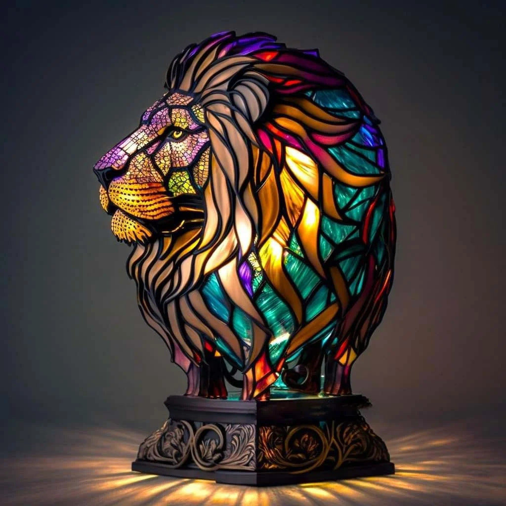 King | Majestic Color Lion Lamp
