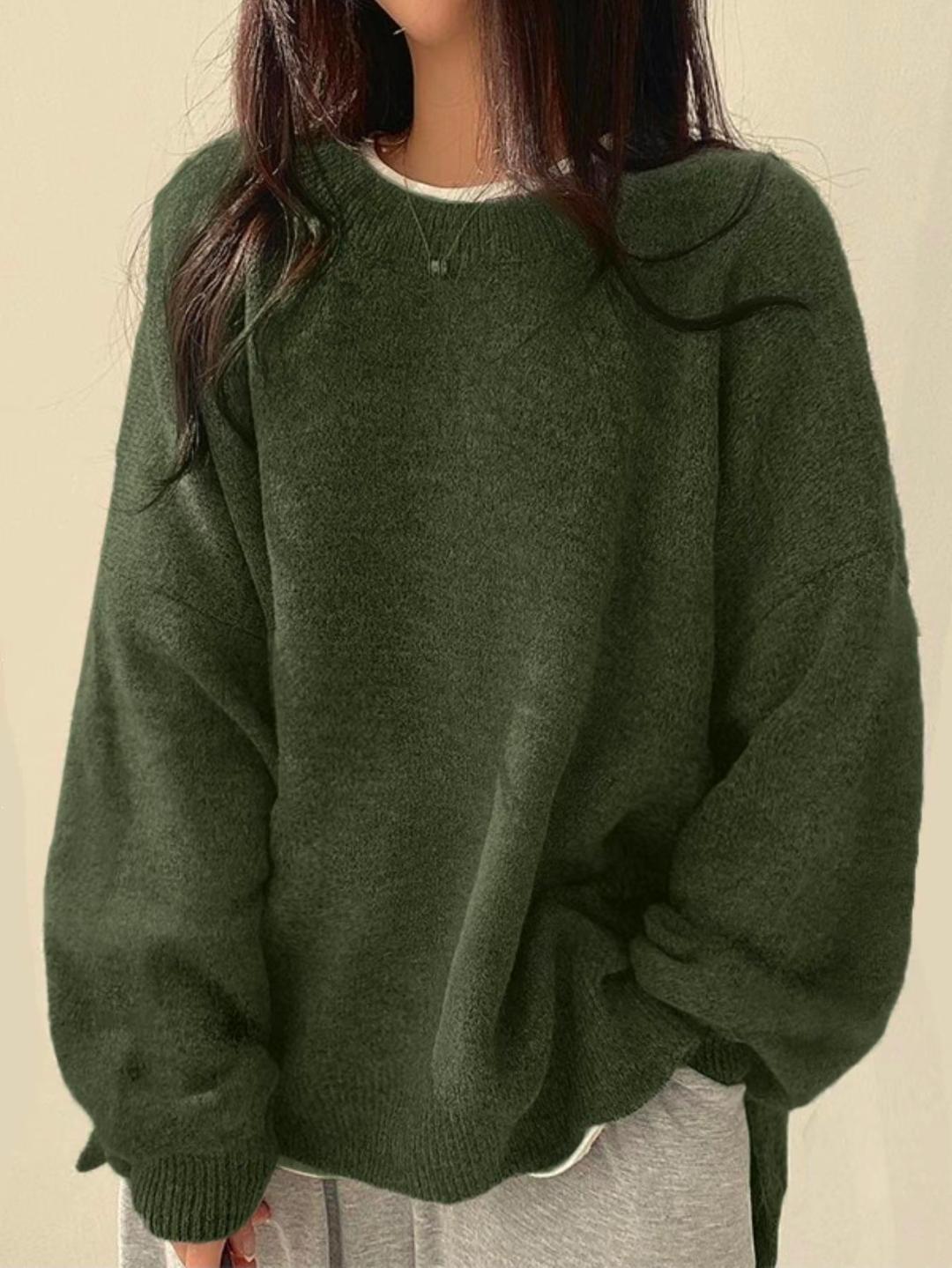 Madison | Relaxed Drop-Shoulder Knit Sweater