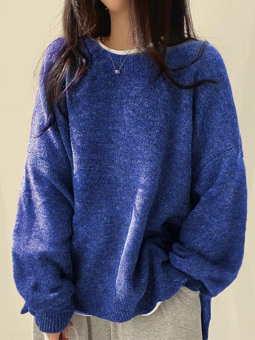 Madison | Relaxed Drop-Shoulder Knit Sweater