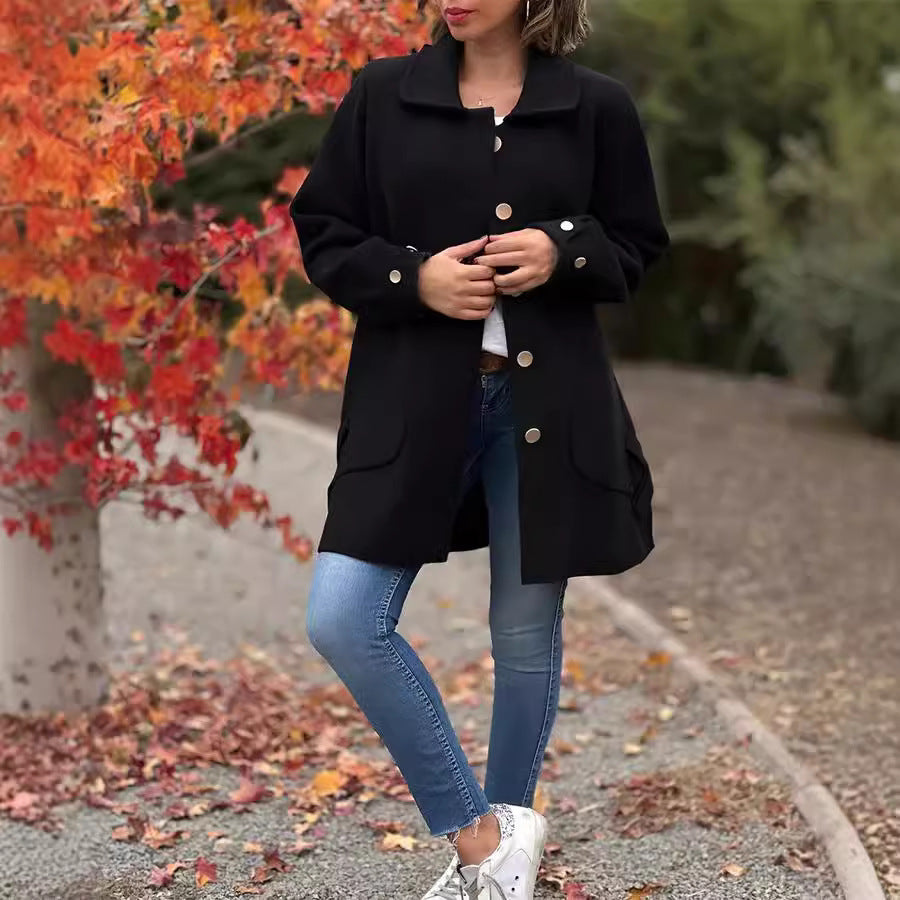 Moana | Oversized Elegant Button Coat