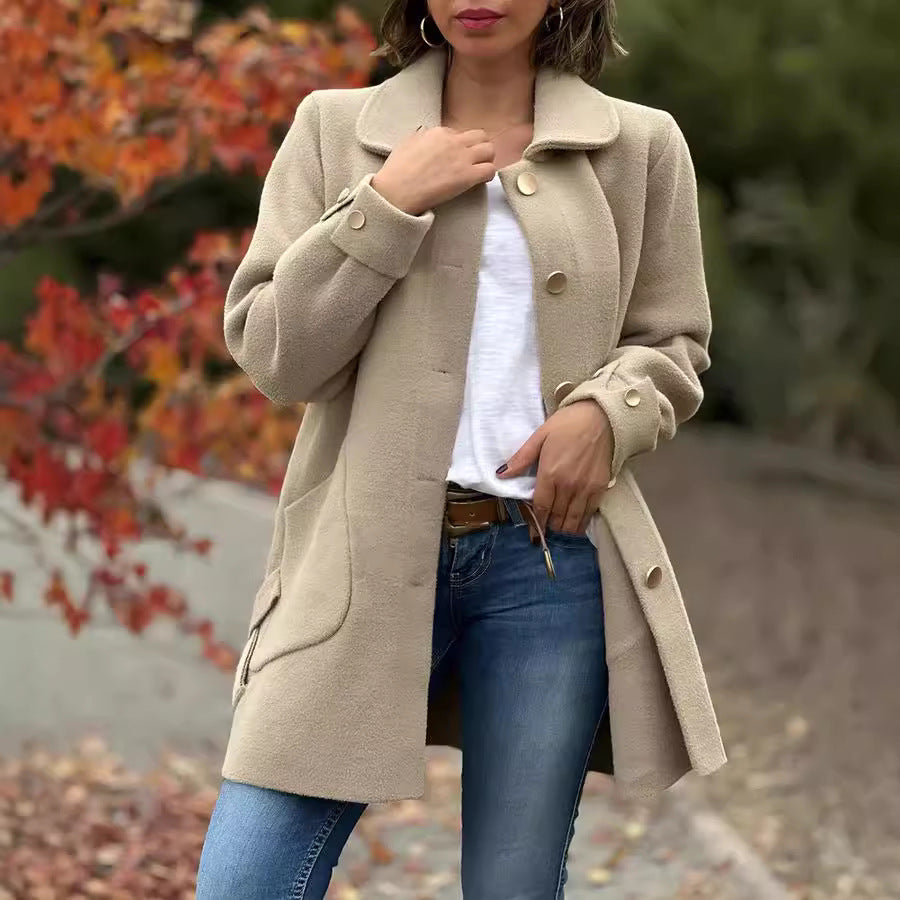Moana | Oversized Elegant Button Coat