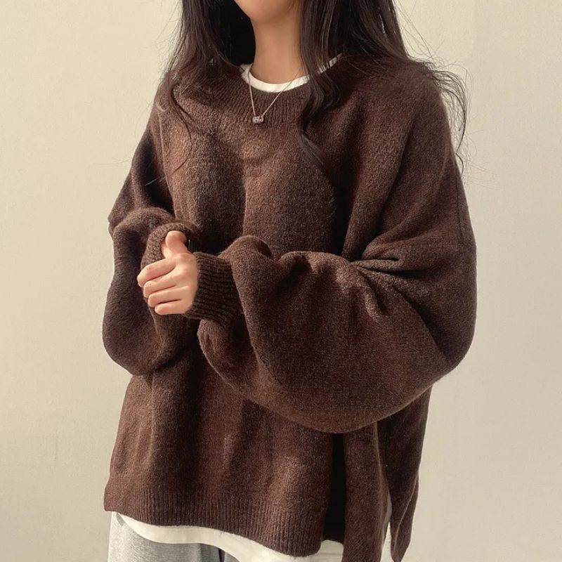 Madison | Relaxed Drop-Shoulder Knit Sweater