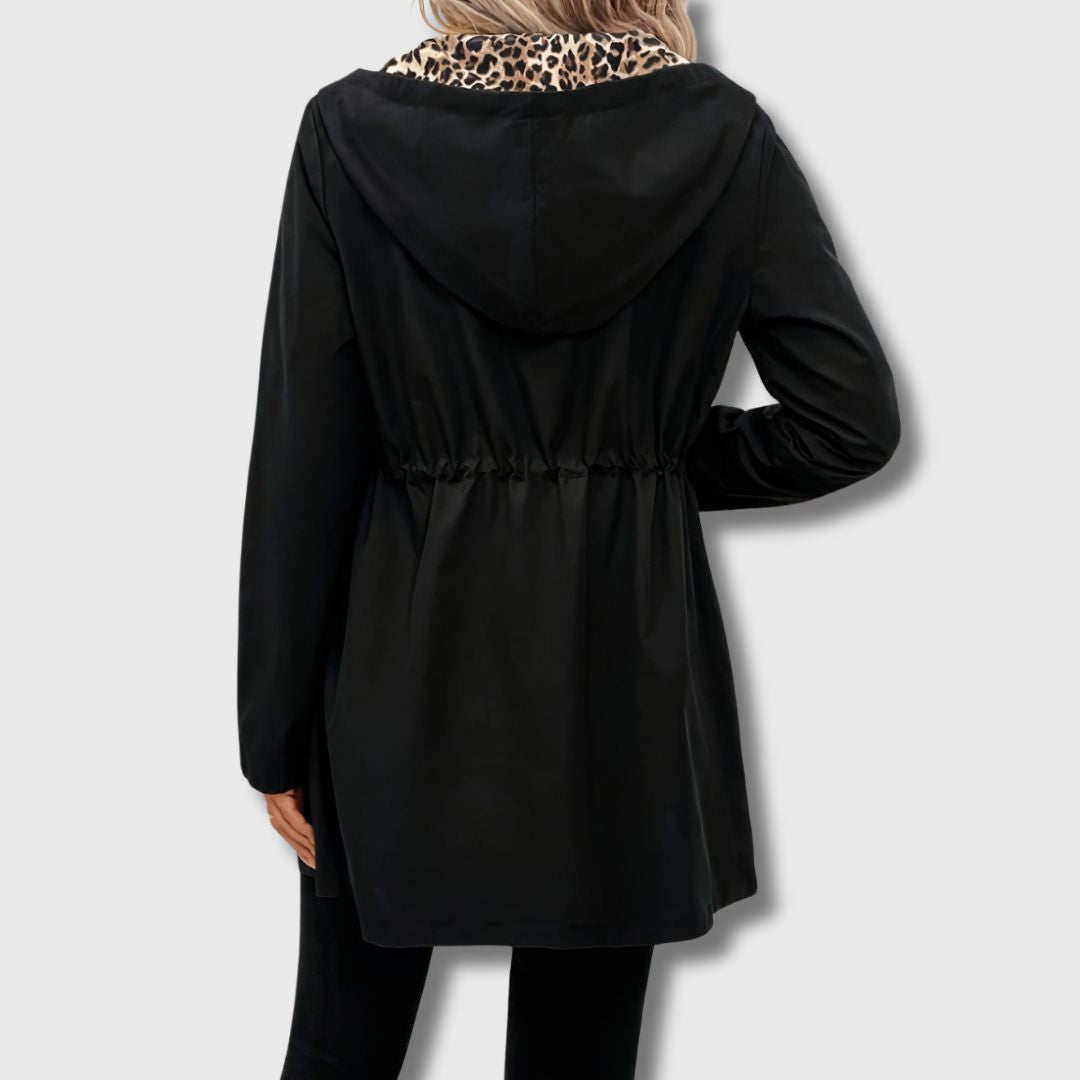 Lainey | Elegant Reversible Leopard Print Jacket