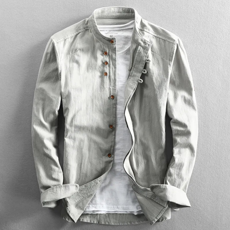Evan | Long Sleeve Classic Button Shirt