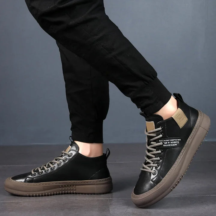 Miles | Minimalist Streetwear Lace-Up Sneakers