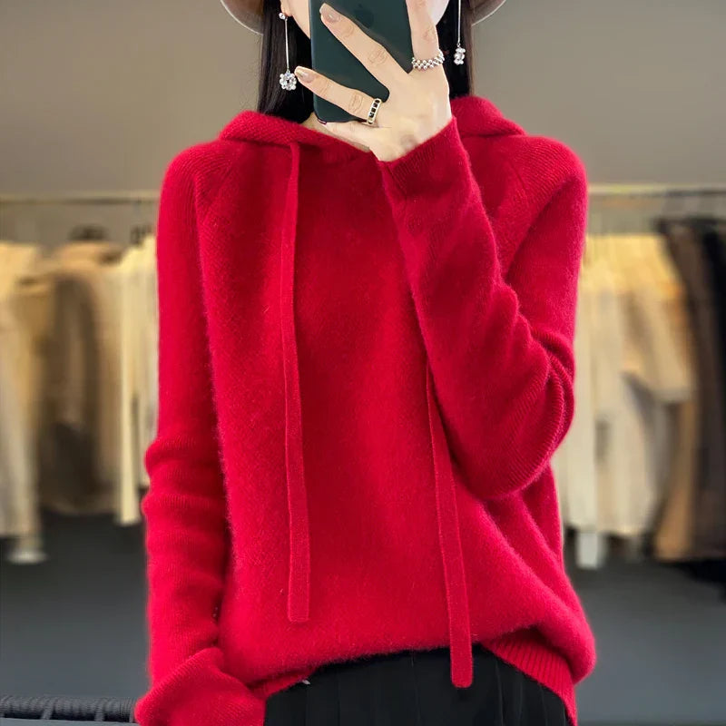 Kelly | Soft Winter Hooded Knit