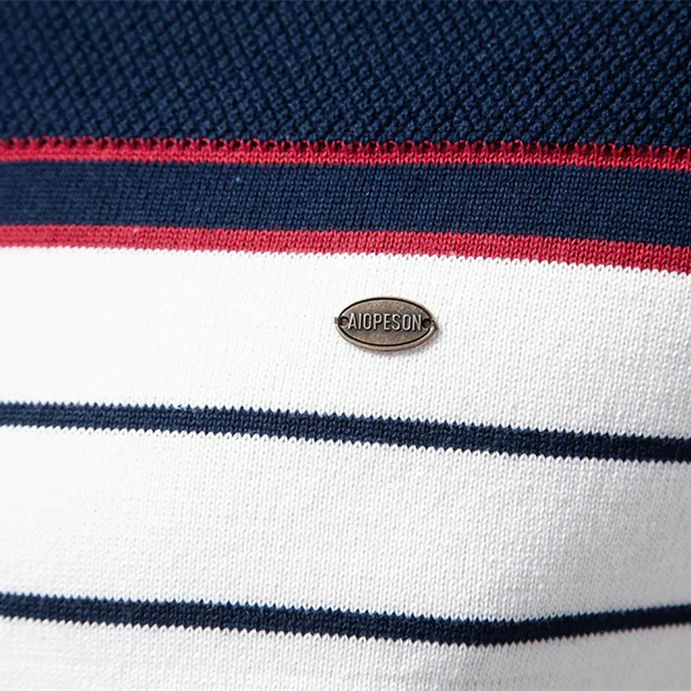 Nathan | Refined Striped Knit Pullover