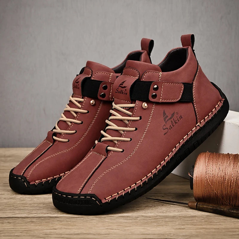 Logan | Refined High-Top Ankle Sneakers