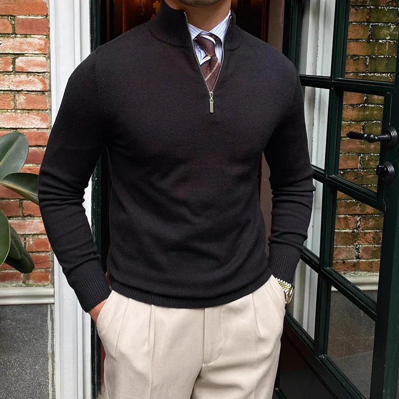 Jeffrey | Premium Quarter-Zip Sweater