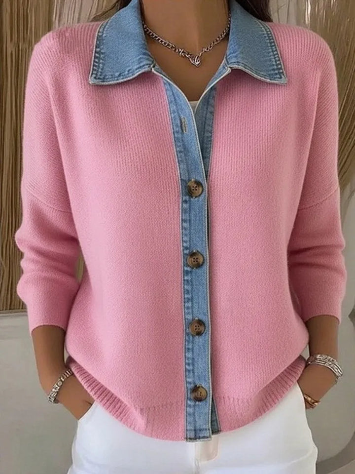 Camille | Polished Collar Button Sweater