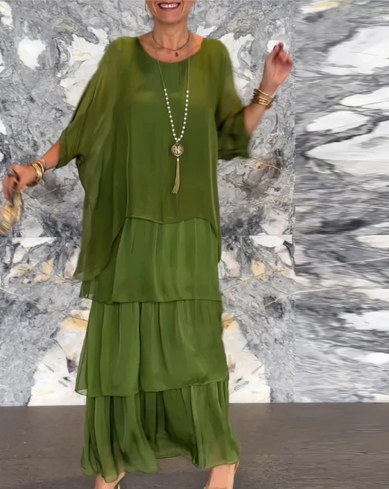 Vivienne | Flattering Flow Silhouette Maxi Dress
