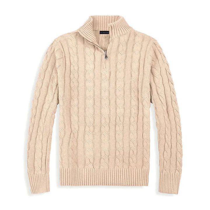 Brandon | Premium Classic Quarter-Zip Sweater