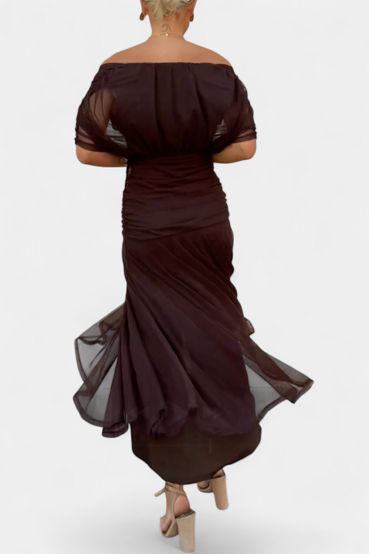 Alondra | Elegant Floral V-Neck Flow Dress