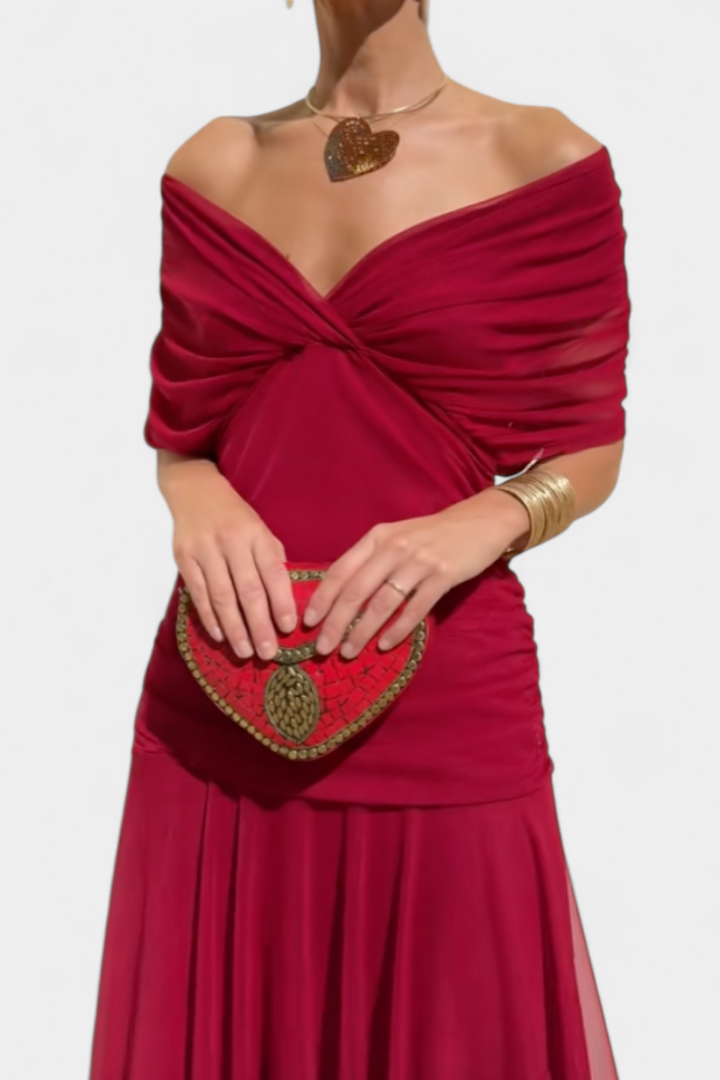 Alondra | Elegant Floral V-Neck Flow Dress
