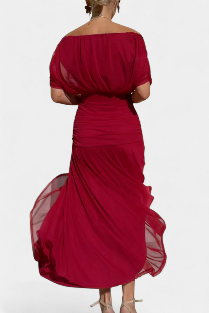 Alondra | Elegant Floral V-Neck Flow Dress