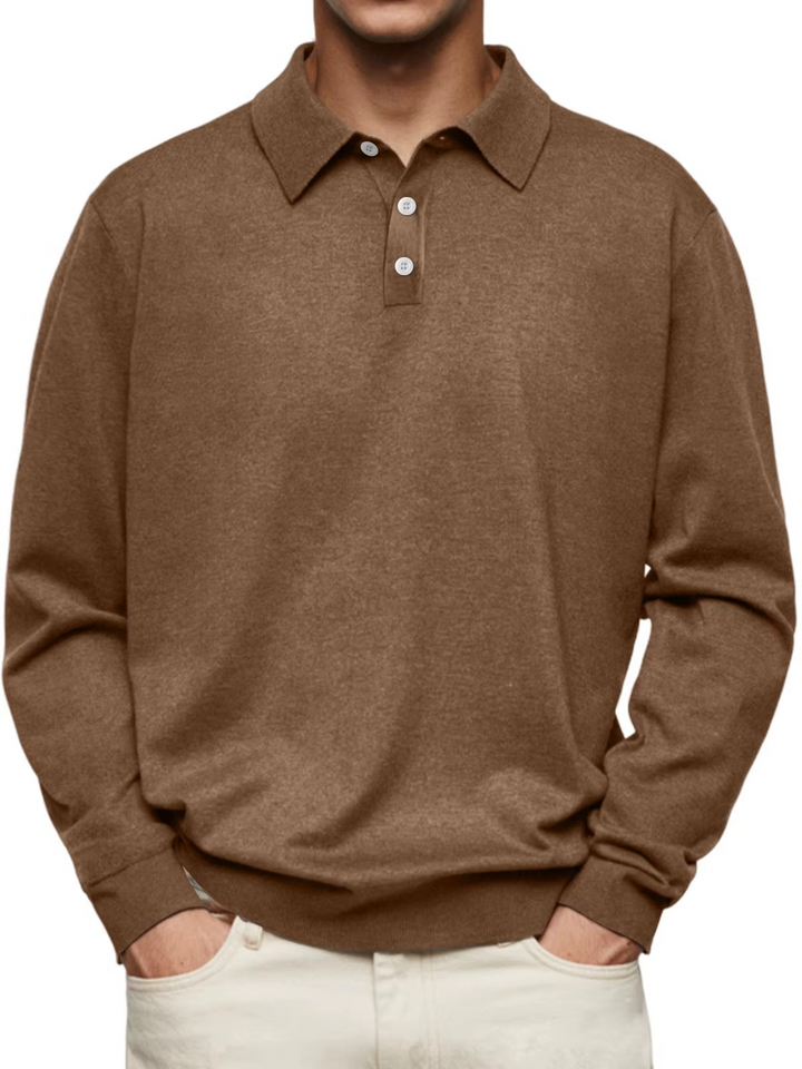 Elliot | Classic Long-Sleeve Polo