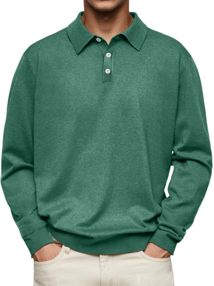 Elliot | Classic Long-Sleeve Polo