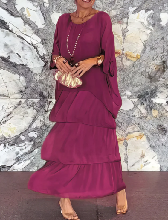 Vivienne | Flattering Flow Silhouette Maxi Dress