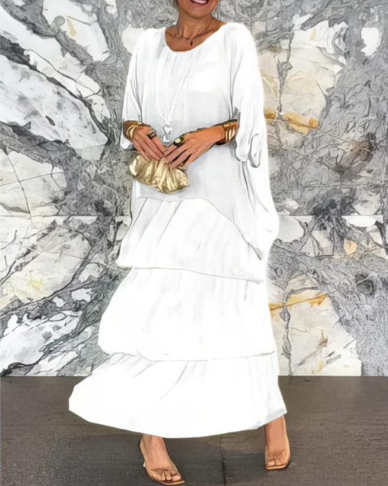 Vivienne | Flattering Flow Silhouette Maxi Dress