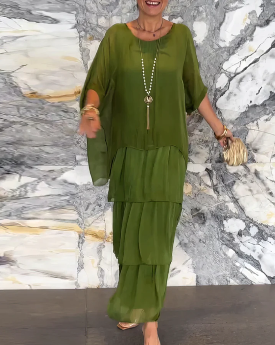 Vivienne | Flattering Flow Silhouette Maxi Dress