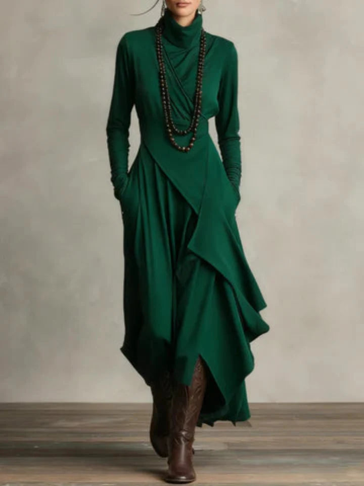 Charlotte | Elegant Turtleneck Maxi Dress