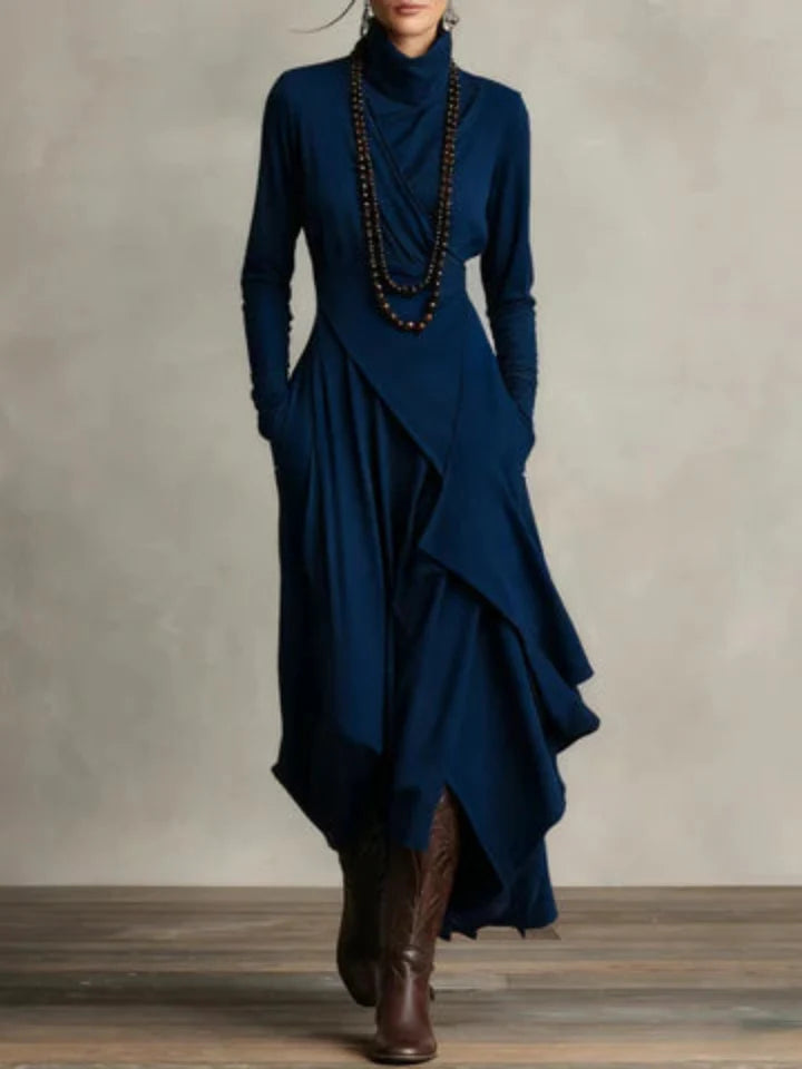 Charlotte | Elegant Turtleneck Maxi Dress