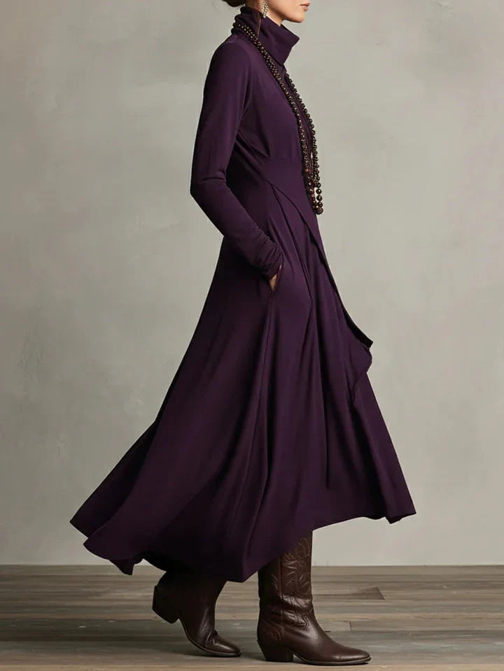 Charlotte | Elegant Turtleneck Maxi Dress