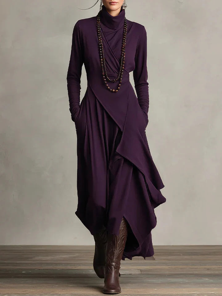 Charlotte | Elegant Turtleneck Maxi Dress