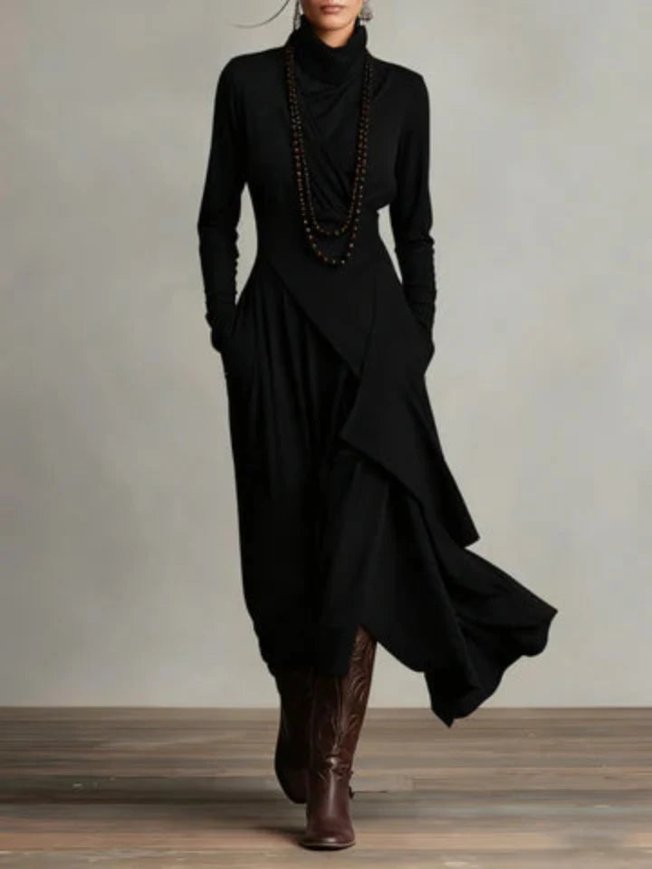 Charlotte | Elegant Turtleneck Maxi Dress