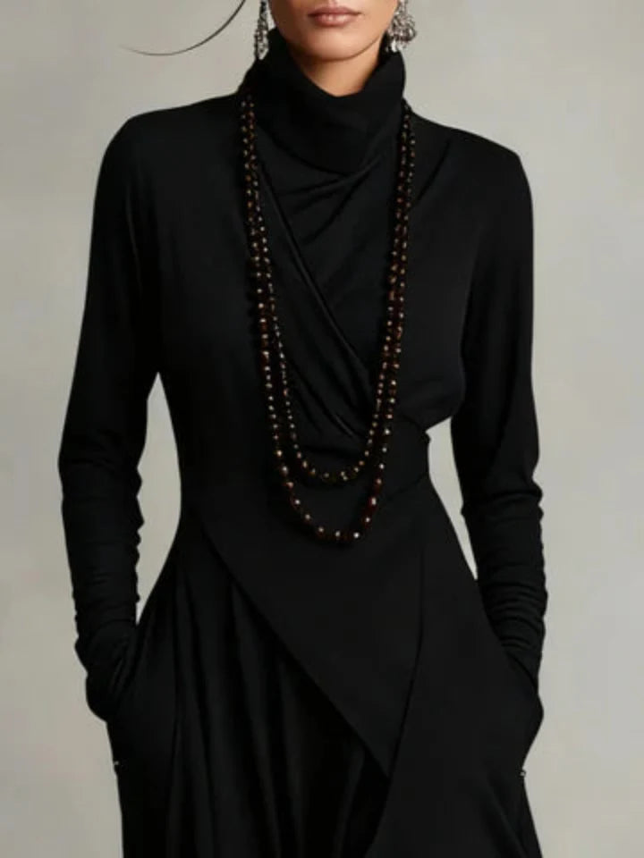 Charlotte | Elegant Turtleneck Maxi Dress