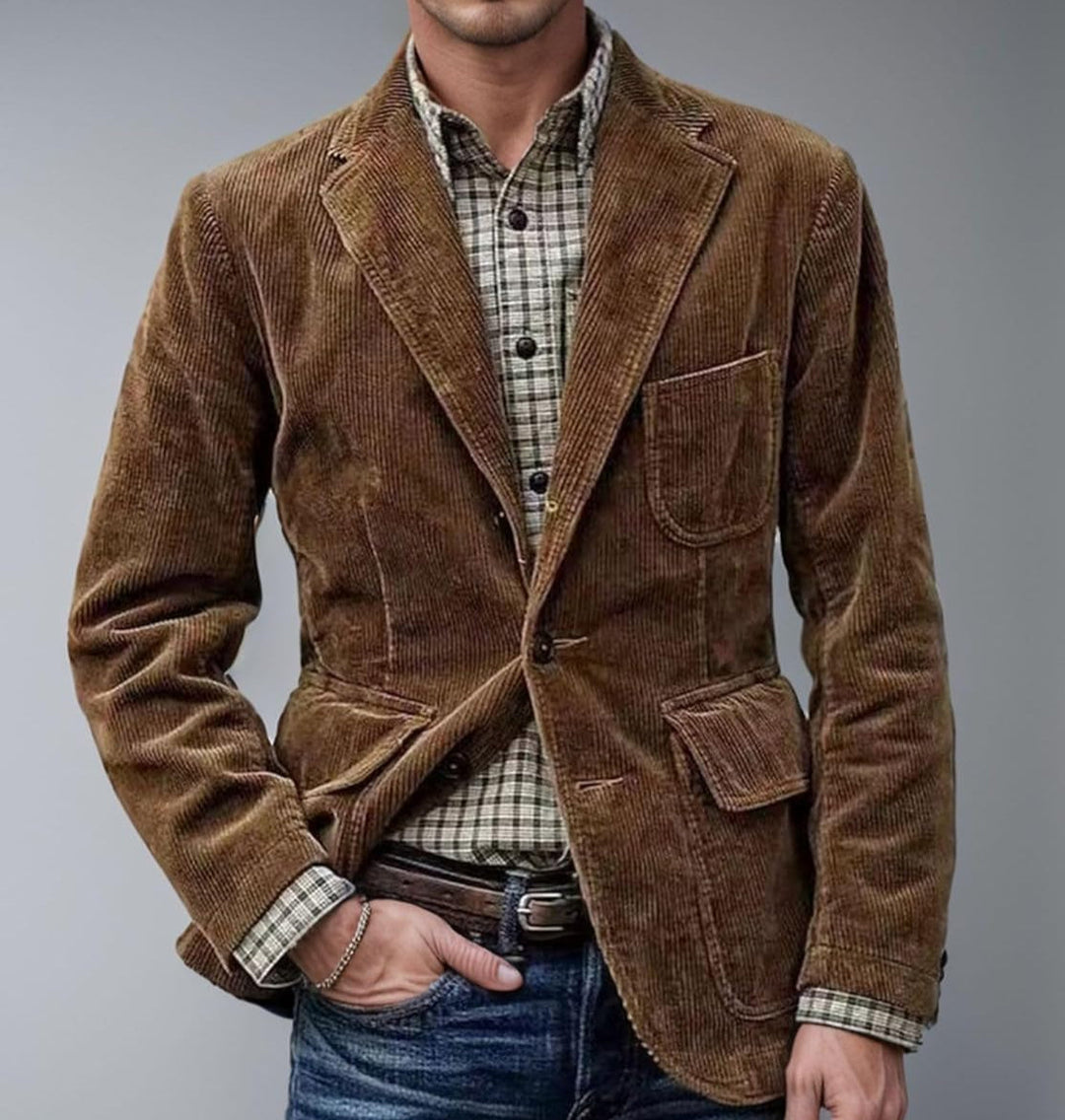 Frank | Premium 2-Piece Corduroy Blazer & Vest Set