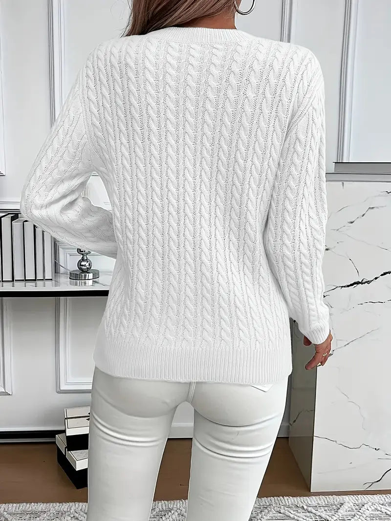 Sophia | Classic Cable Knit Jumper