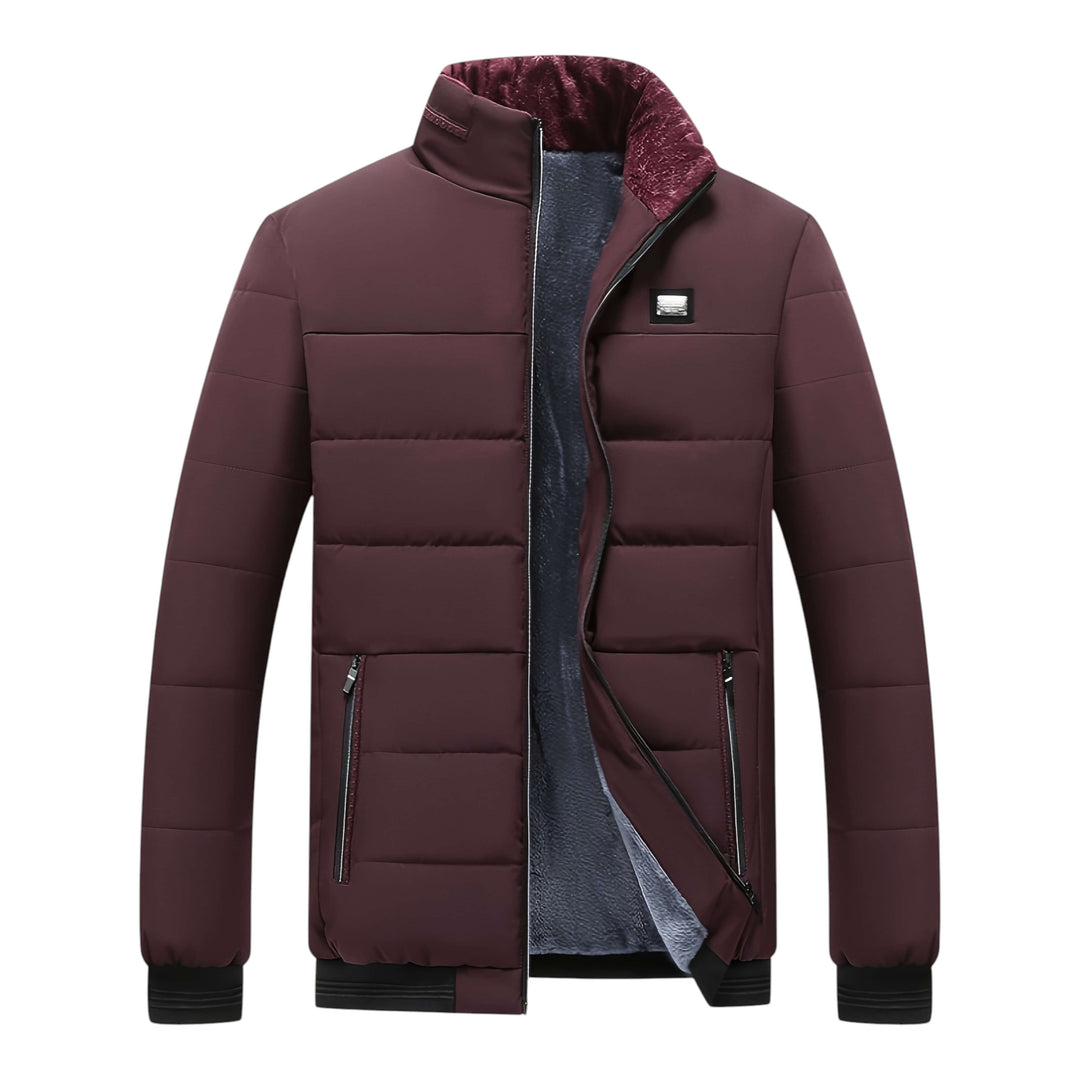 Rowen | Structured High-Collar Smooth Puffer Jacket
