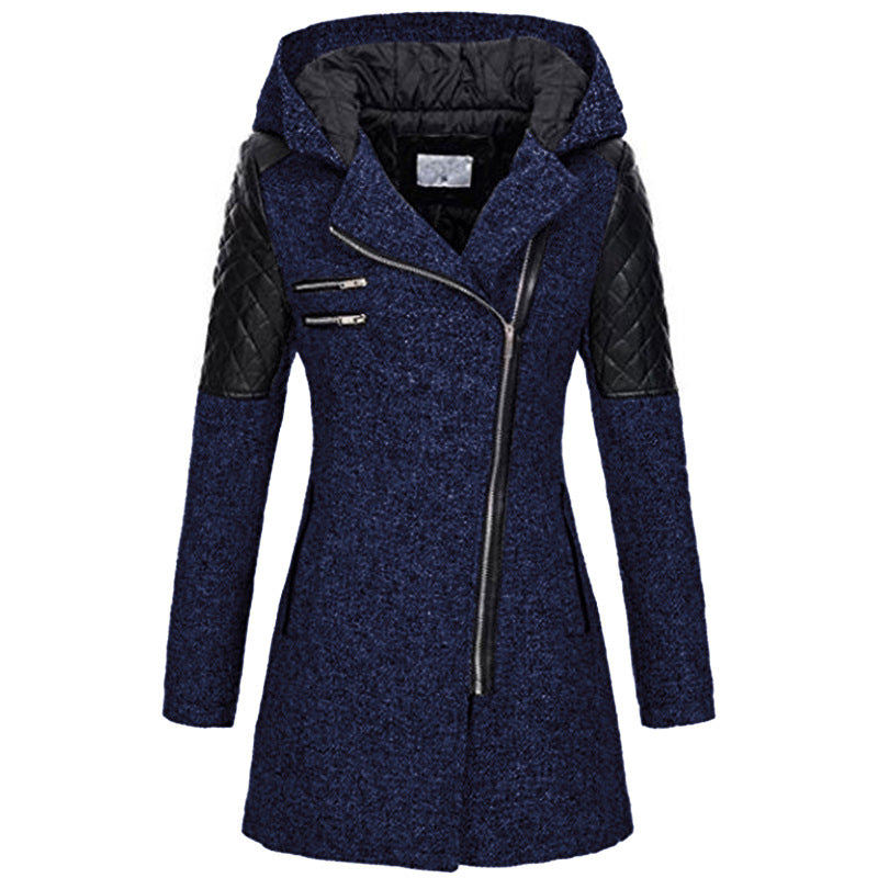 Hadley | Structured Zip-Front Hooded Coat