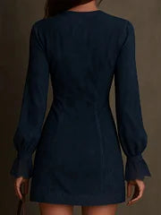 Brielle | Elegant Blue Lace Mini Dress